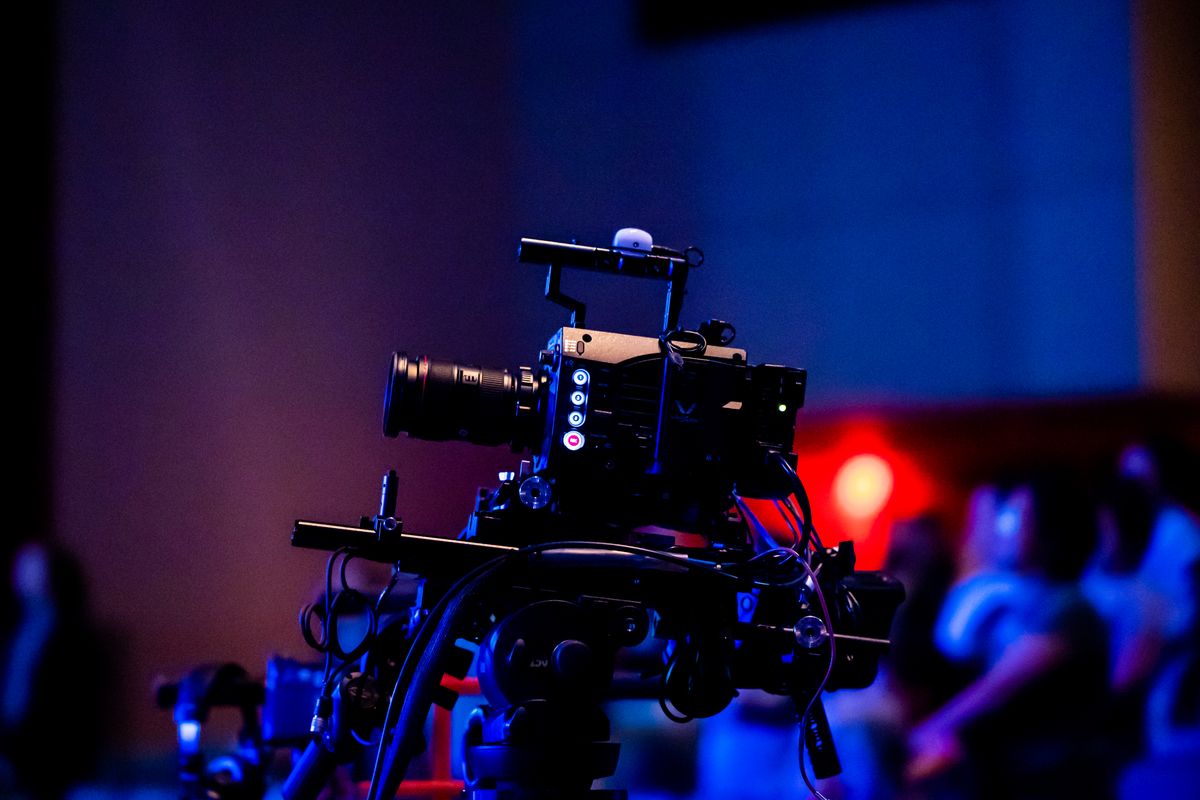 Video camera set up for a live event